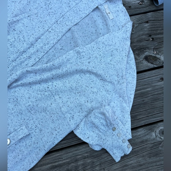 Peyton primrose grey large speckled cardigan - Picture 2 of 9